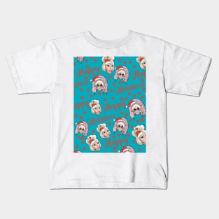 Trixie and Katya happy holidaze pattern Kids T-Shirt